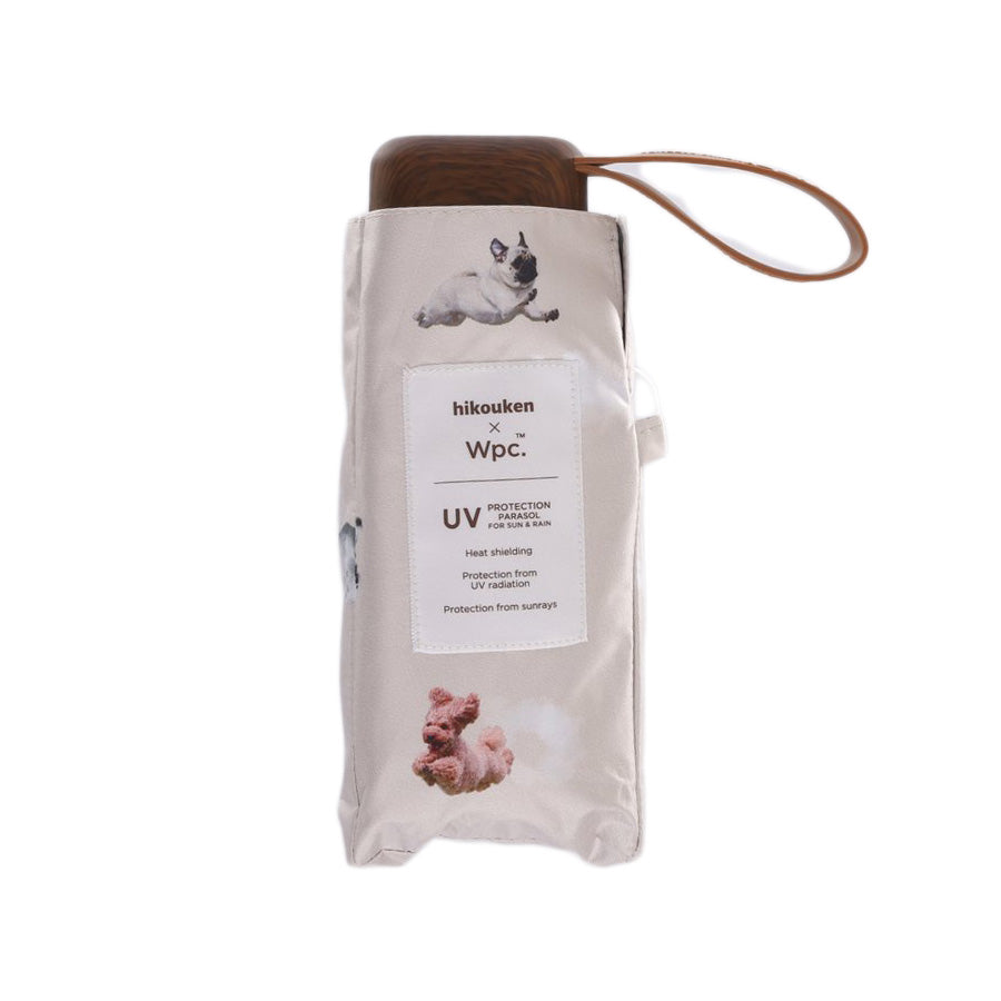 W.P.C. Hikouken Flying Dog Blackout Mini Umbrella Beige (220g)