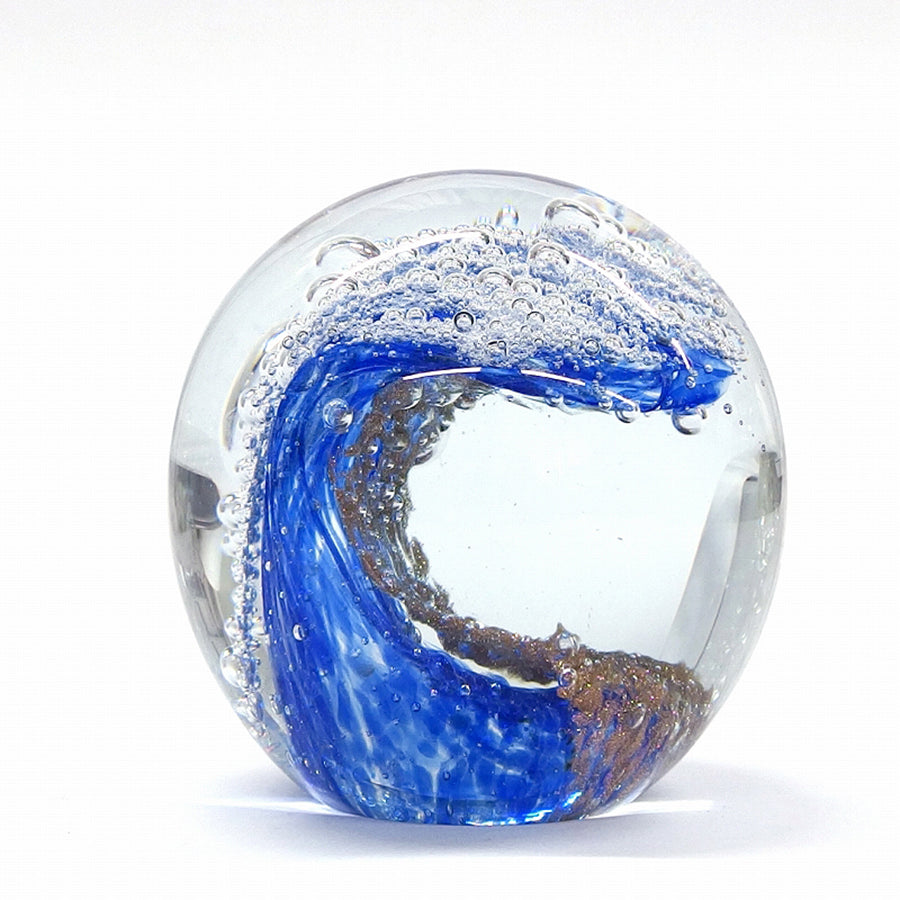 KEY STONE Glass Art - Ocean Wave (610g)