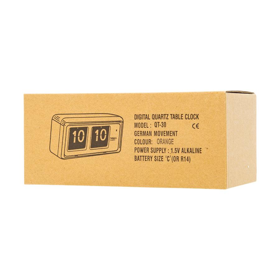 TWEMCO Flip Clock QT-30 (Orange) - LOG-ON
