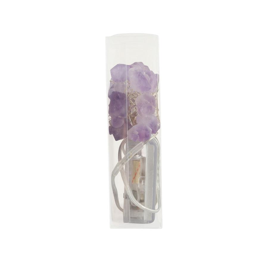 TRENDECOR 25 LED Natural Amethyst Fairy Lights - Cool - LOG-ON
