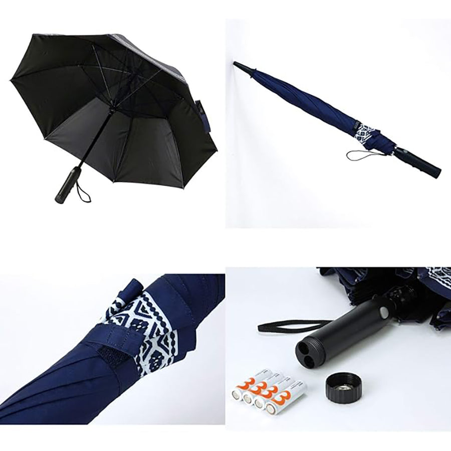 SPICEOFLIFE Palasol W Fan Stick Umbrella-Bohemian (1pc)