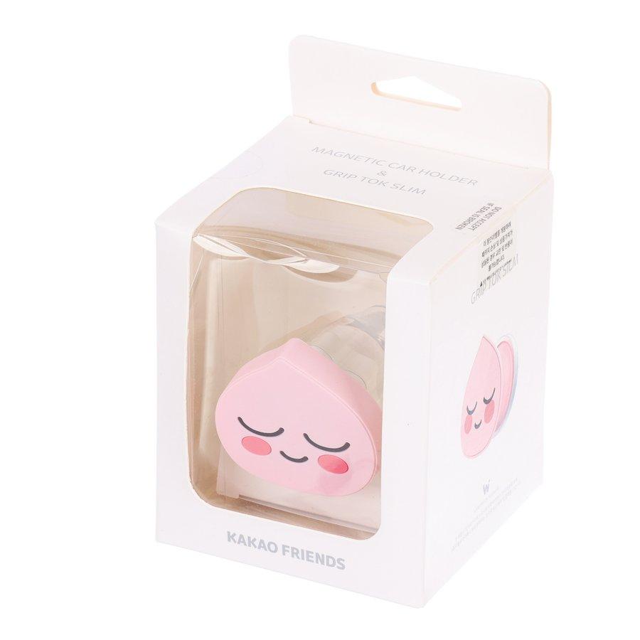 KAKAO FRIENDS Kakao Vehicle Ventilation Cradle & GripTok Slim Set - APEACH - LOG-ON