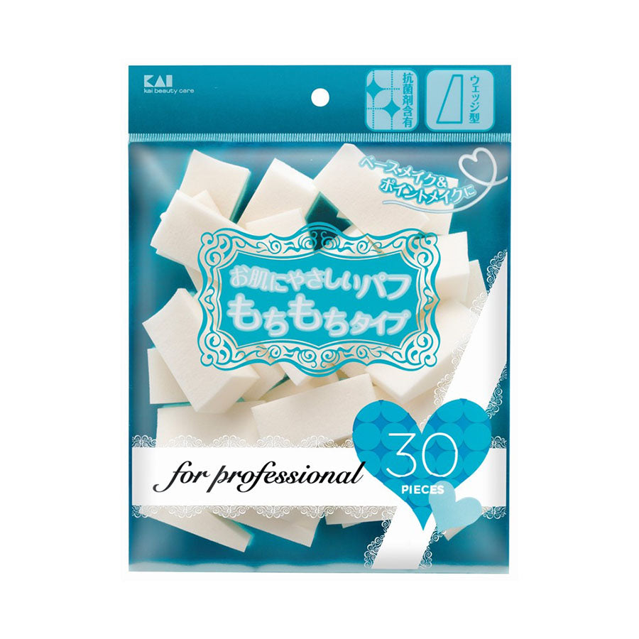 KAI Pro Foundation Puff Wedge 30pcs SBR (30pcs)