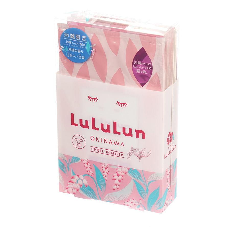 LULULUN Premium Face Mask Okinawa Shell Ginger 5 sheets (150ml) - LOG-ON