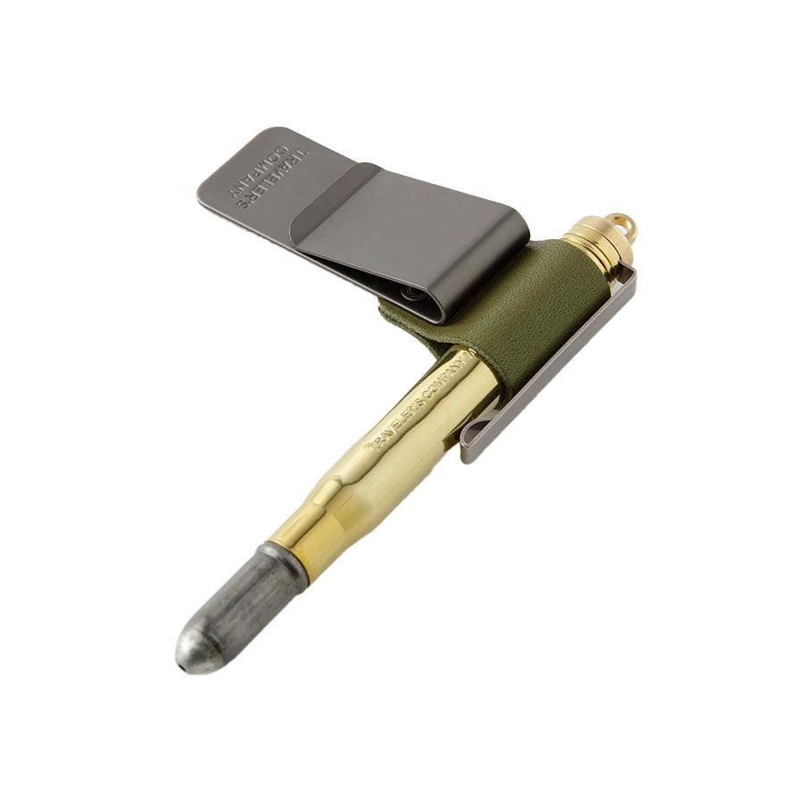 TRAVELER'S NOTEBOOK TN R016 Pen Holder Olive - M (16g) - LOG-ON