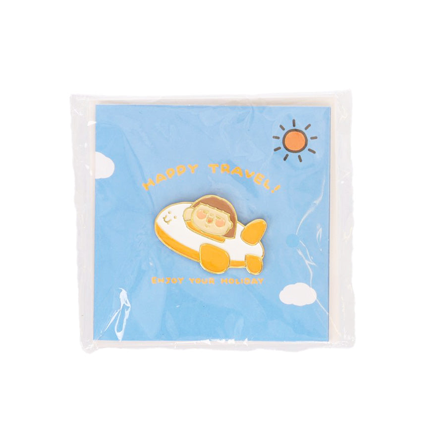 FATTY Plastic Thing Greeting Card w/Pin Plane