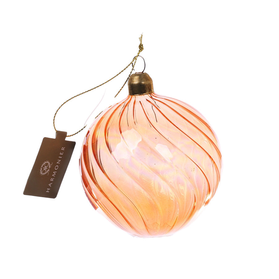 HARMONIER XMAS ORNAMENT 8CM 1PC - IRIDESCEN ORANGE (40g)