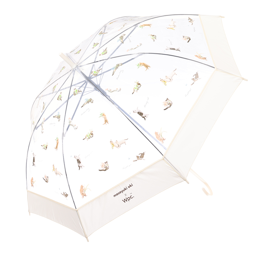 W.P.C. Masayuki Oki Cat Plastic Umbrella Off White (390g)