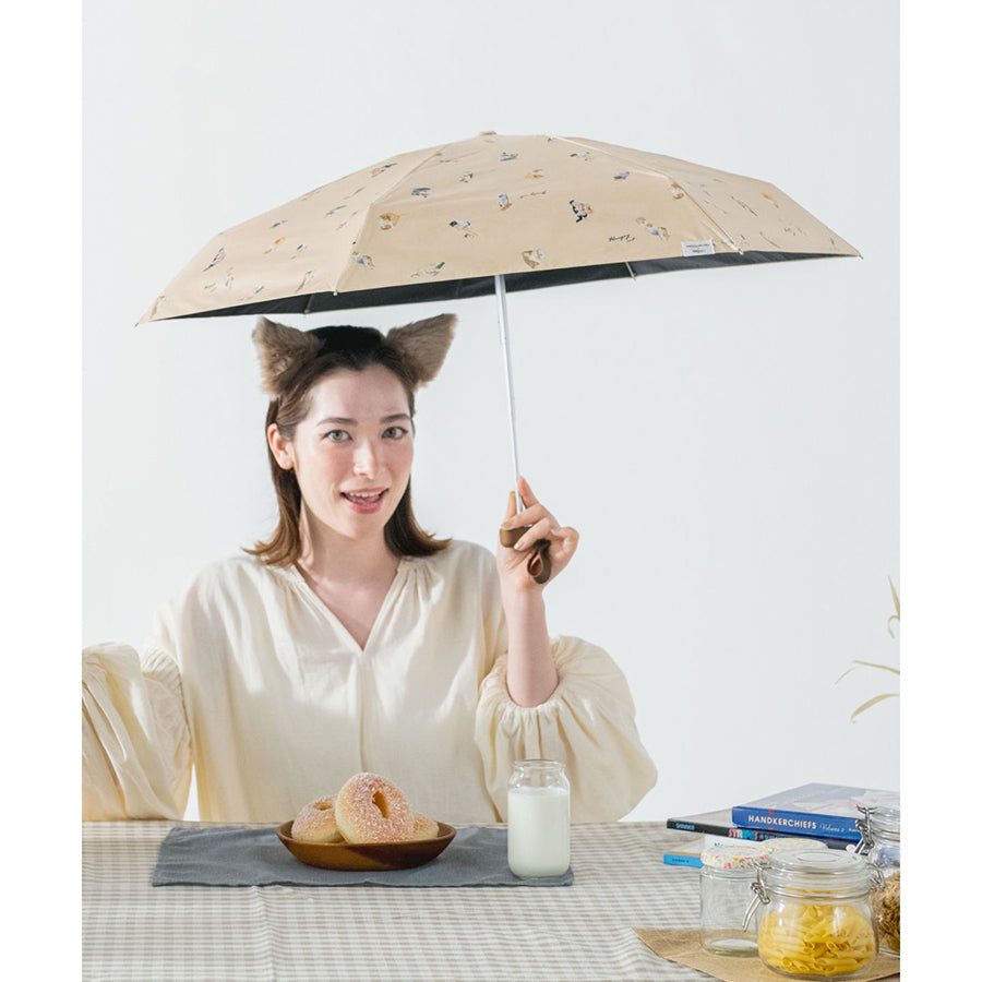 W.P.C. MASAYUKI OKI 貓咪迷你折傘_杏色 (220g)