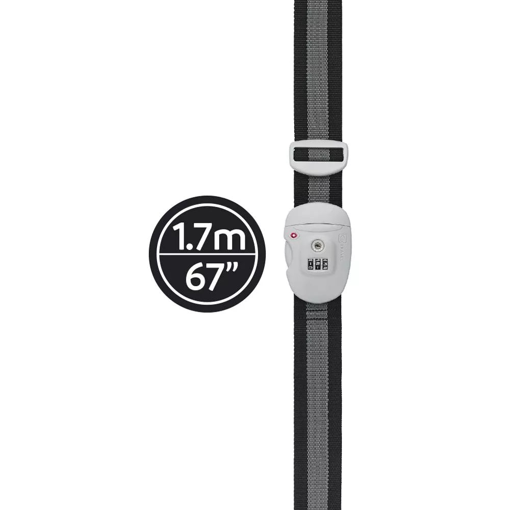 GO TRAVEL Combi Luggage Strap TSA (Black)