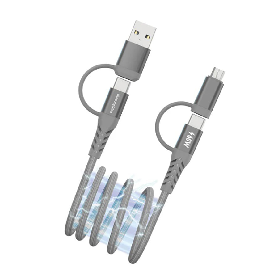THECOOPIDEA Mag Pro 1.2M Magnetic 4 In 1 Cable Grey