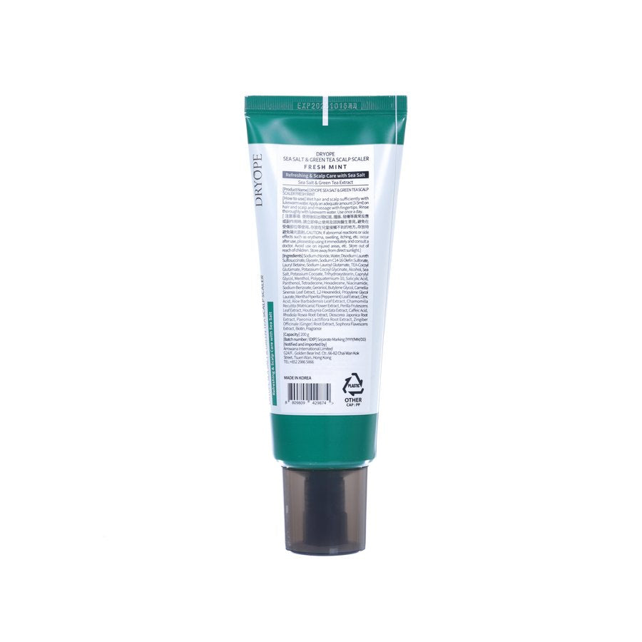 DRYOPE 海鹽頭皮護理磨砂膏(清新薄荷) (200mL)
