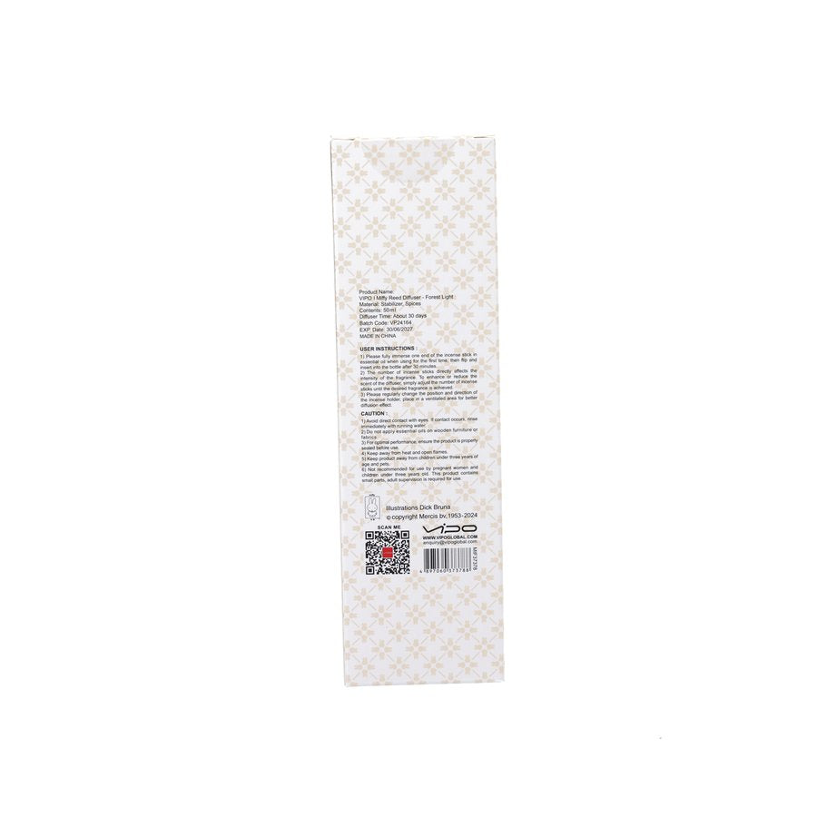 VIPO Miffy Reed Diffuser-Forest Light (50mL)