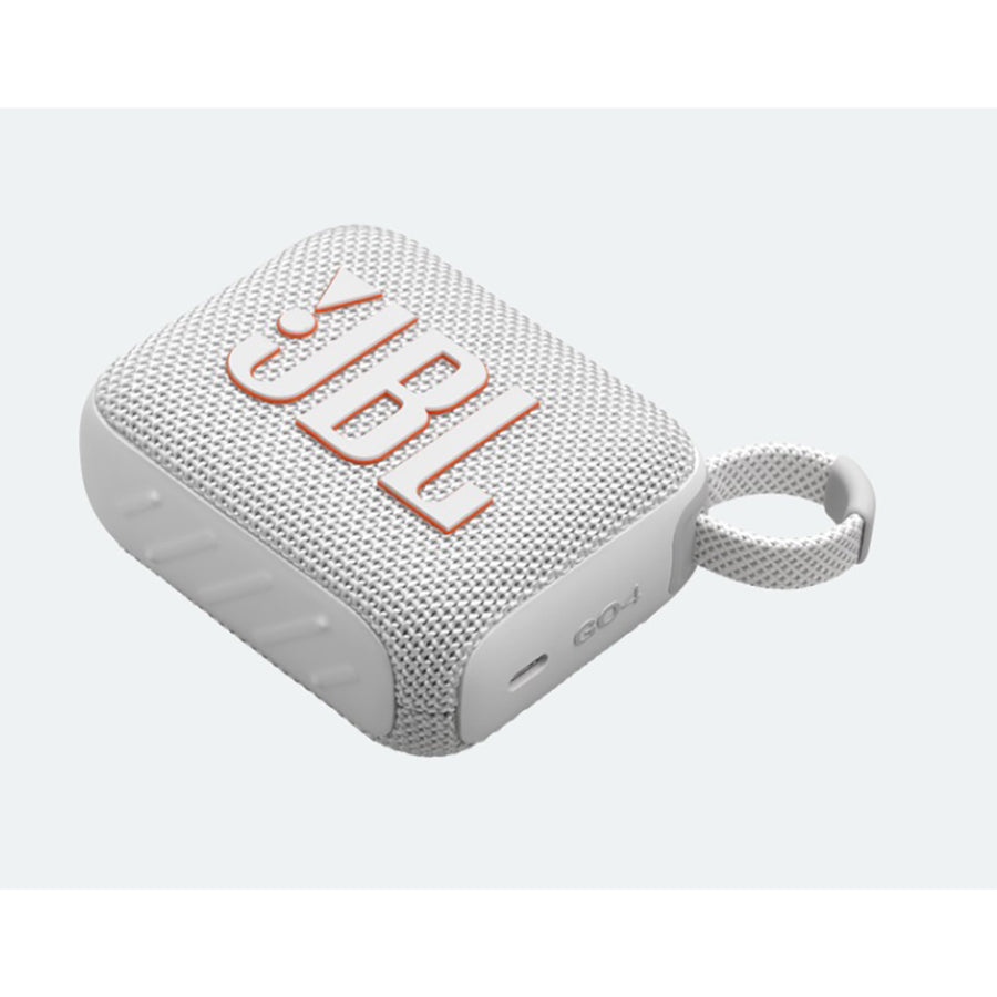 JBL Go 4 Ultra Portable Bluetooth Speaker White