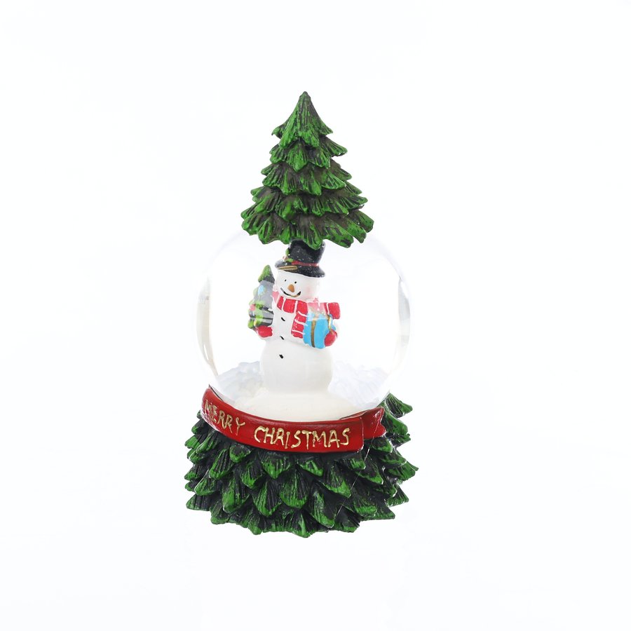 ART PRINT APJ - Snow Globe (Snowman In Tree) (350g)