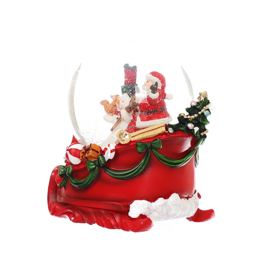 MARKS Snow Globe Music Boxsanta Claus Snowman (1137g)