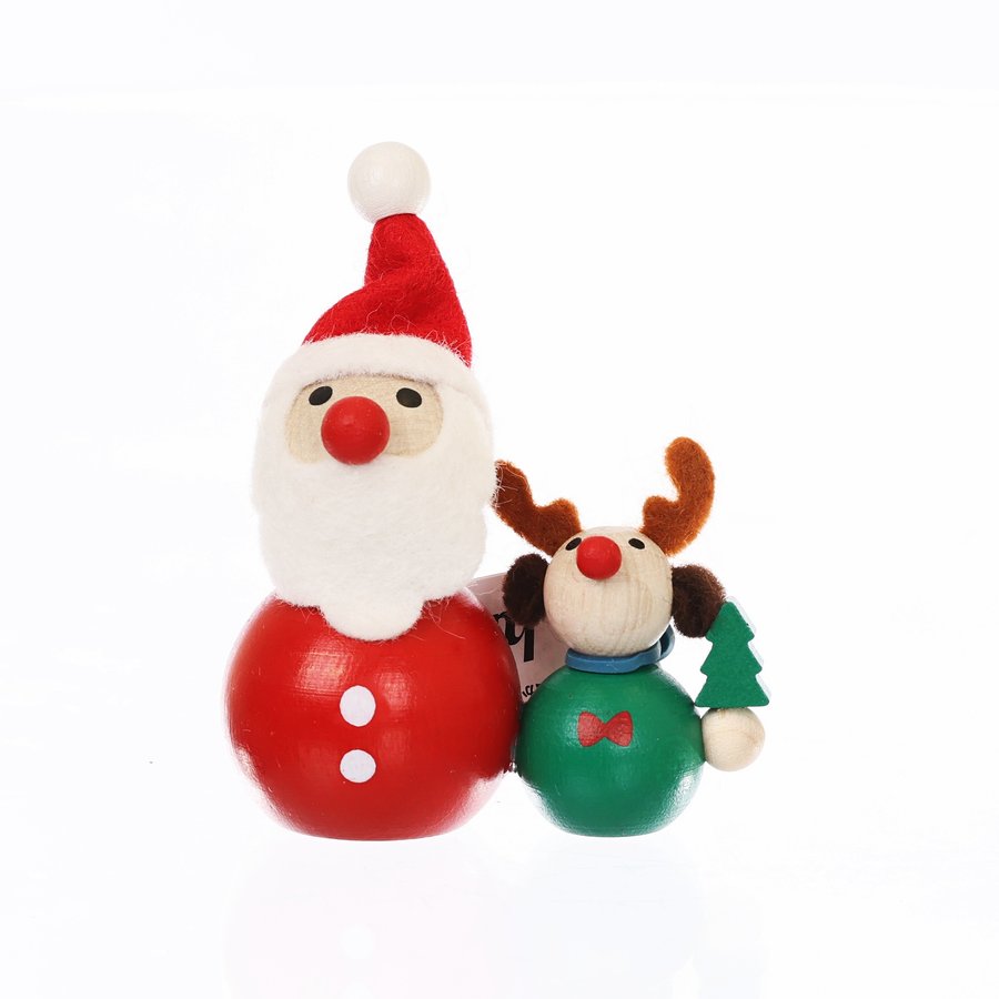 MARKS Palm-Sized Doll Santa Claus Pairreindeer (26g)