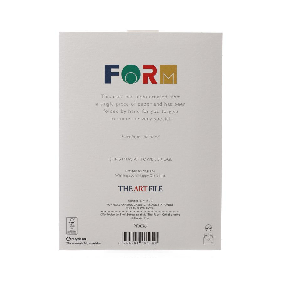 ARTFILE Xmas Card Pop Up - Tower Bridge
