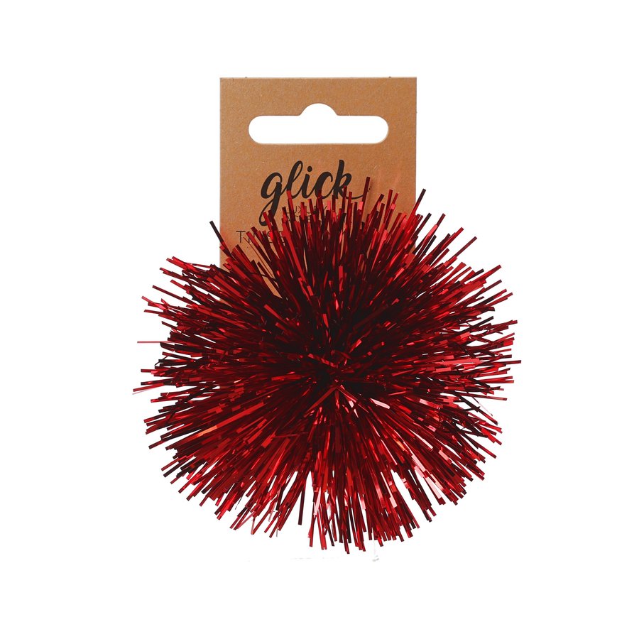 GLICK Xmas Tinsel Ball - Red