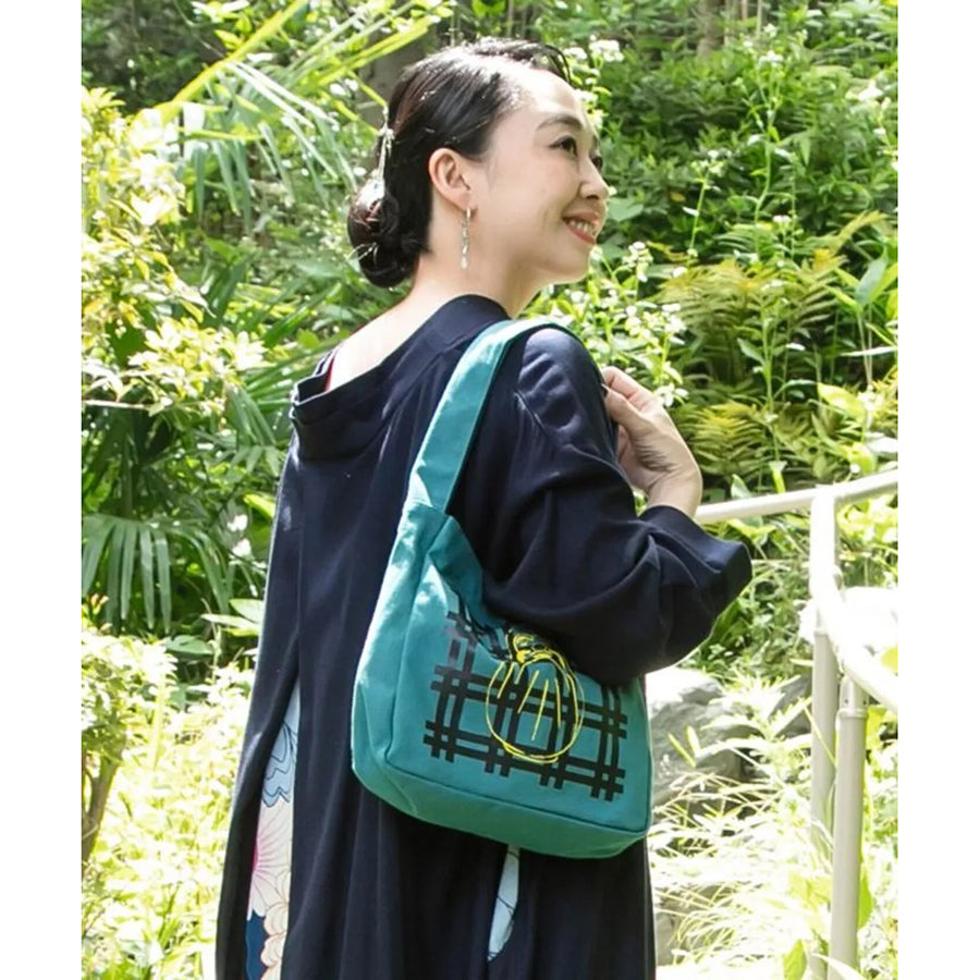 AMINA Hobo Tote-Green Daruma (156g)
