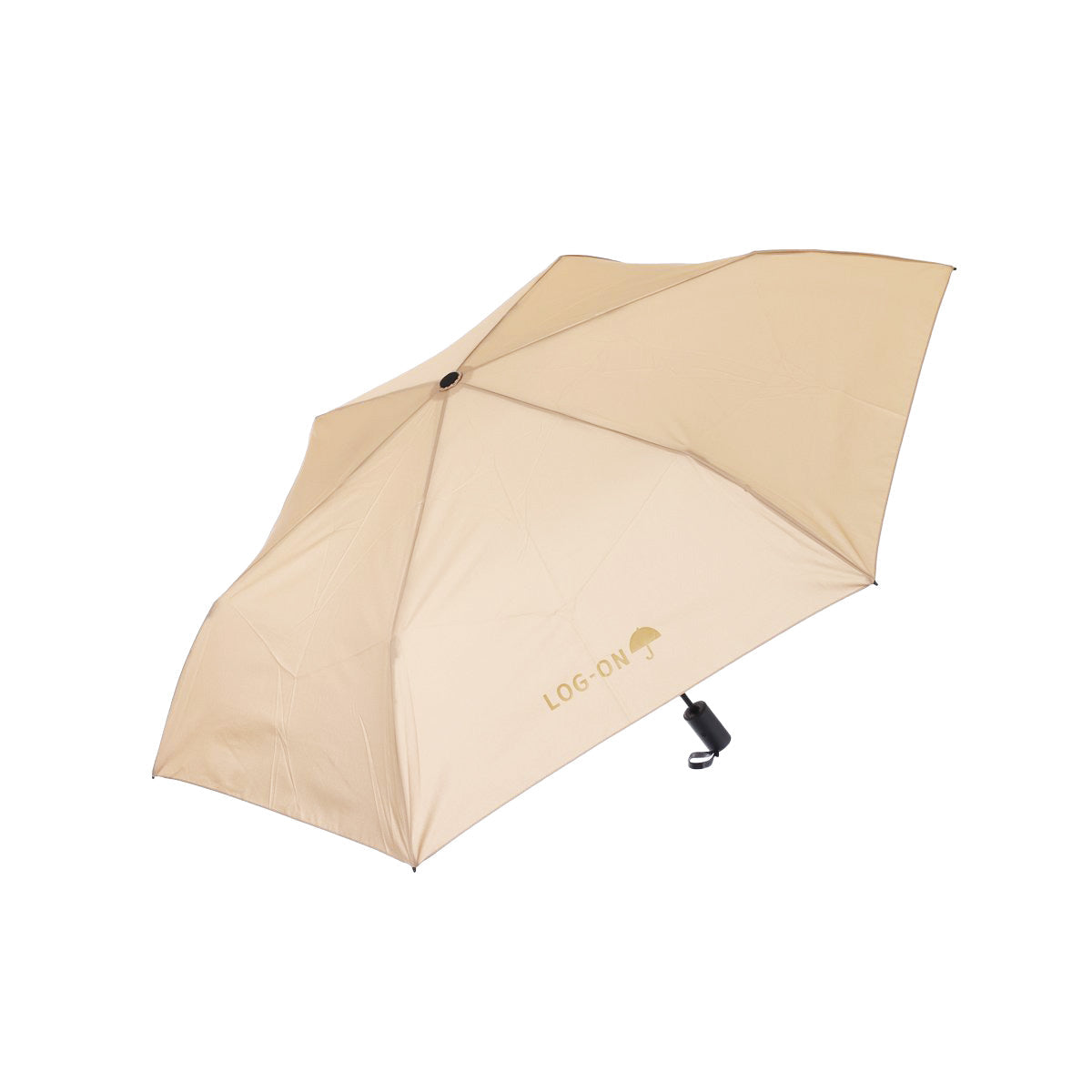 LOG-ON ASC 53cm Autos Light Folde Umbrella Beige