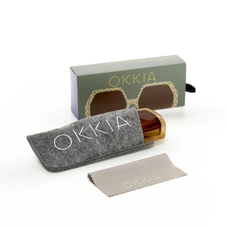 OKKIA Bigframe Hexagon Sunglasses Emma D60