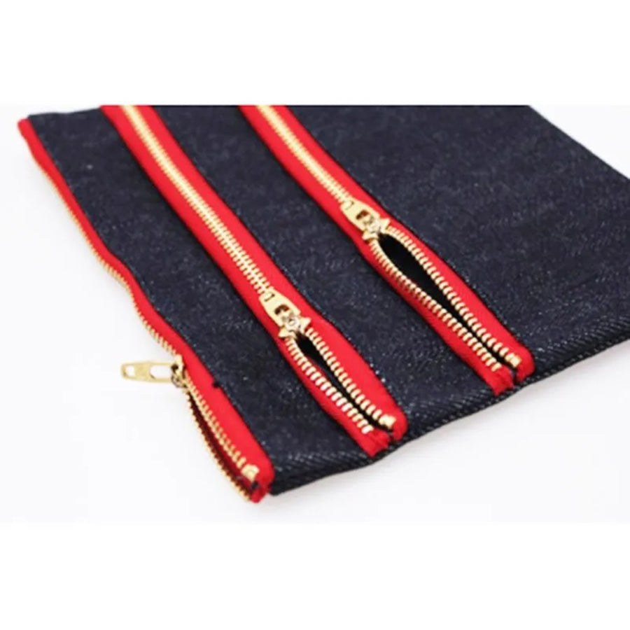 BETTY SMITH 3 Zipper Eco Pouch Navy