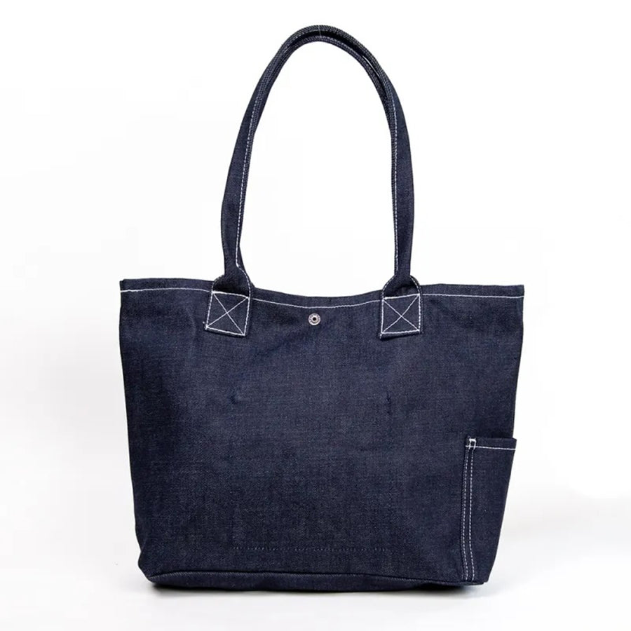 BETTY SMITH Stylish Pocket Tote Navy