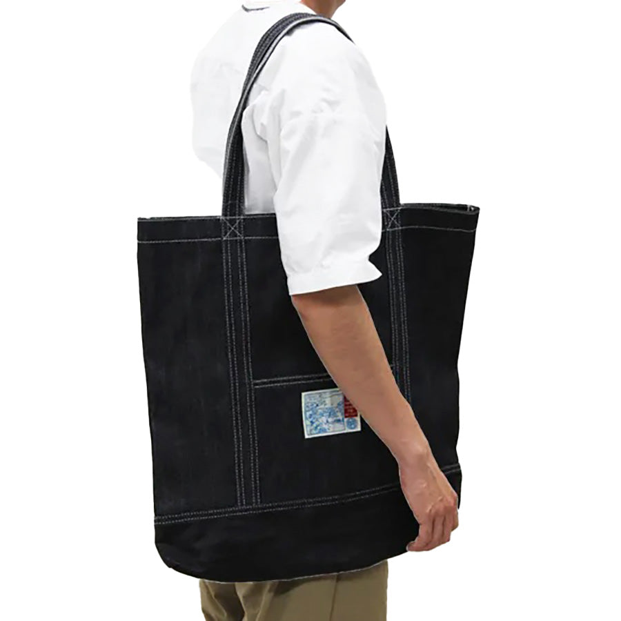 BETTY SMITH Classic Big Tote Navy
