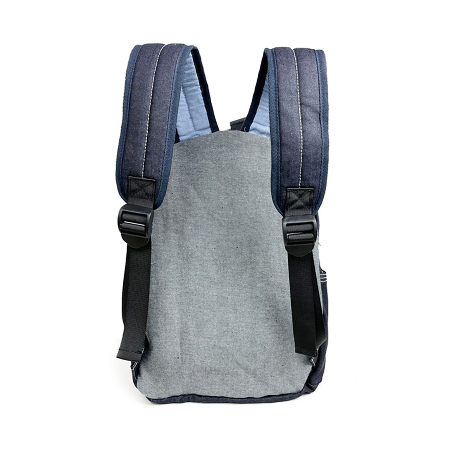 BETTY SMITH Denim Backpack Navy