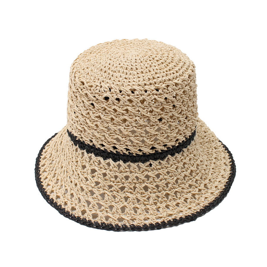 SENBADO Line Open Paper Hat 434-2973 Light Beige (125g)