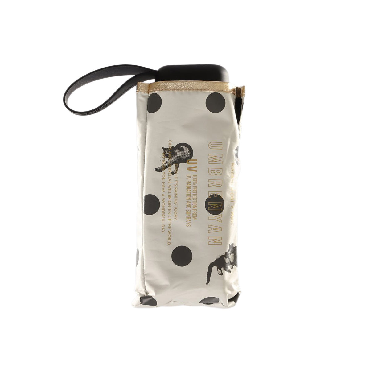 W.P.C. Masayuki Cat Dot 5Mini Fold 46cm-Off White (190g)