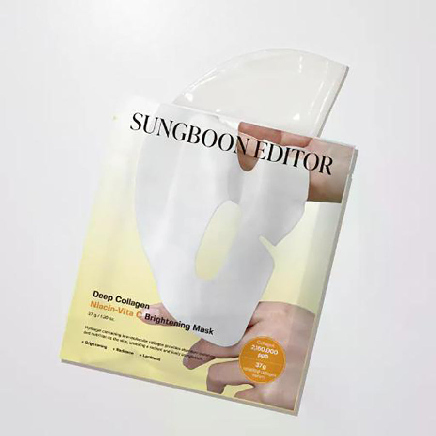 SUNGBOON EDITOR SUNGBOON EDITOR DEEP COLLAGEN NIACIN VITA BRIGHTENING MASK 37G X 4