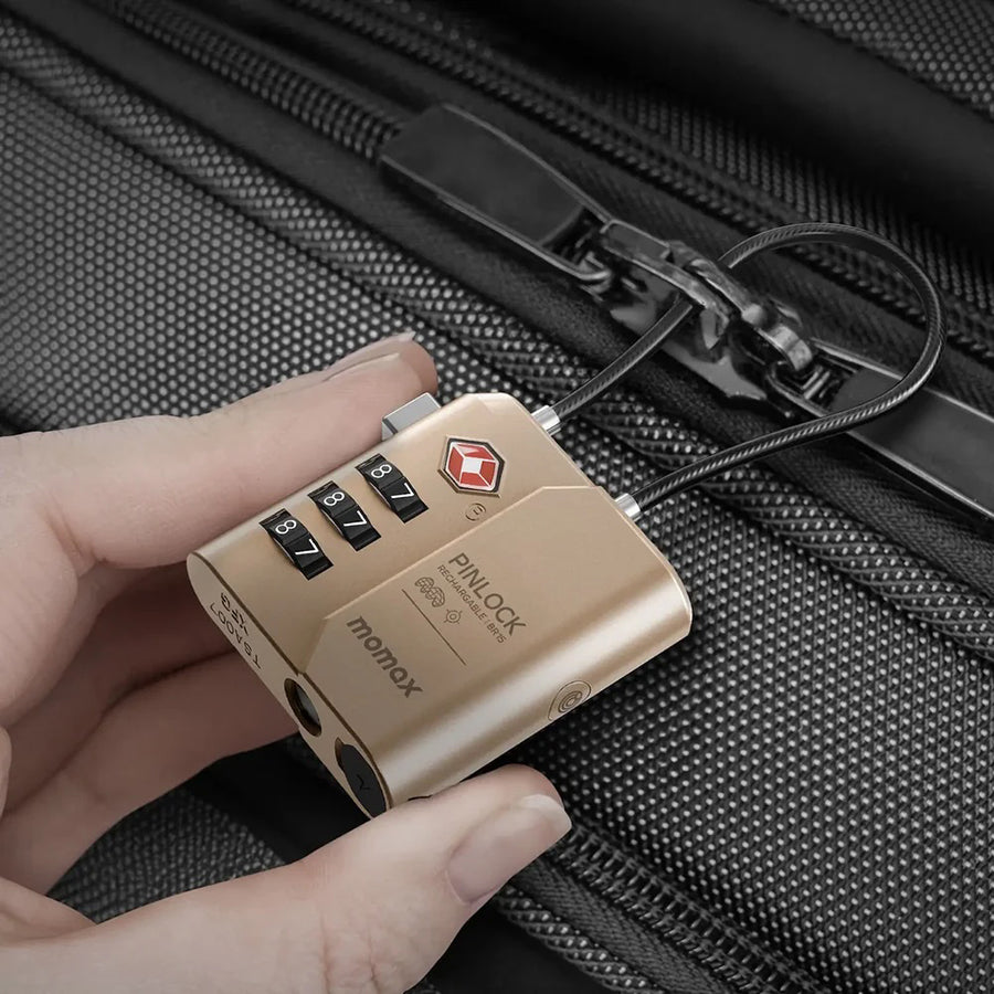 MOMAX Pinlock TSA Padlock (Desert Titanium)