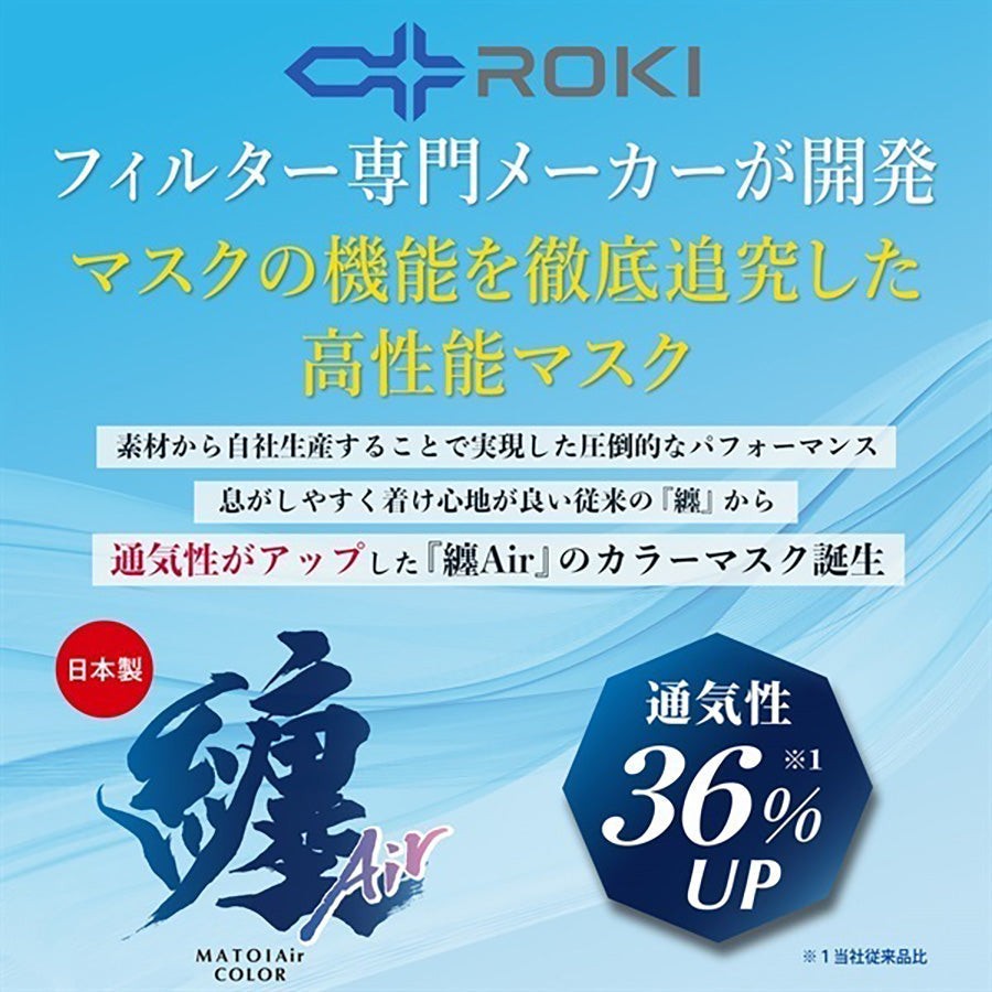 ROKI MATOI AIR MASK REG - BG X WINE RD 7PCS (42.2g)