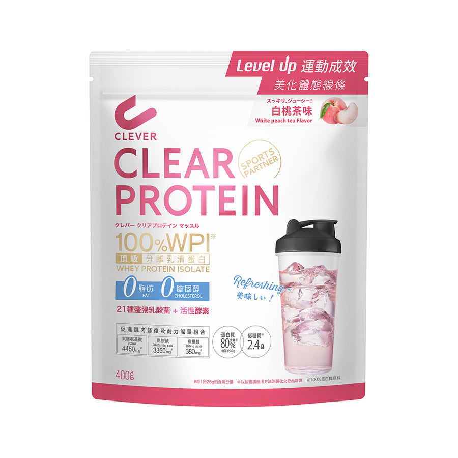 CLEVER Clear Protein White Peach Tea Flavor (400g)