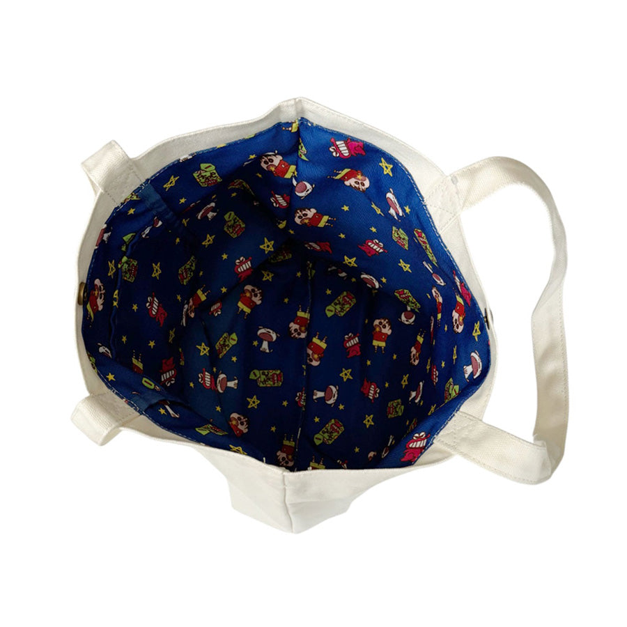 SMALLPLANET F25 Crayon Shin-chan Cotton Lining Tote - Beige (100g)