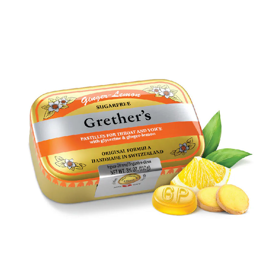GRETHER'S Pastilles - Ginger Lemon Sugarfree (110g)
