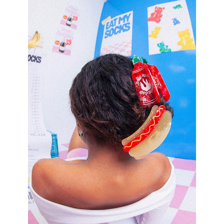 EATMYSOCKS Hair Claw - Sriracha