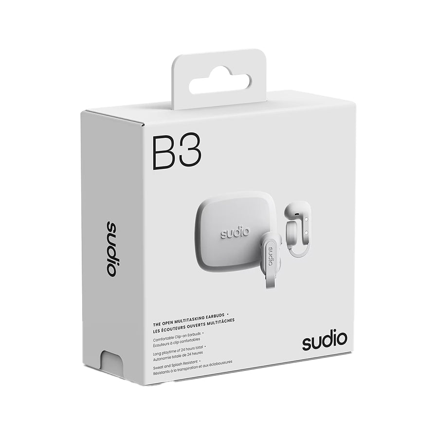 SUDIO B3 True Wireless Open Earphones - White