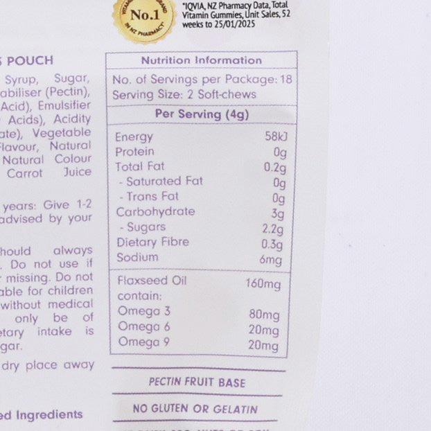 CITY'SUPER X THE GOOD VITAMIN CO. City Super x TGVC Kids Smart Omega 3 Pouch (36pcs)