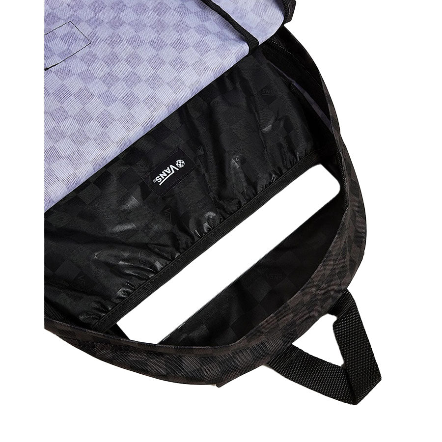 VAN'S Old Skool Grom Check Backpack - Black - Charcoal