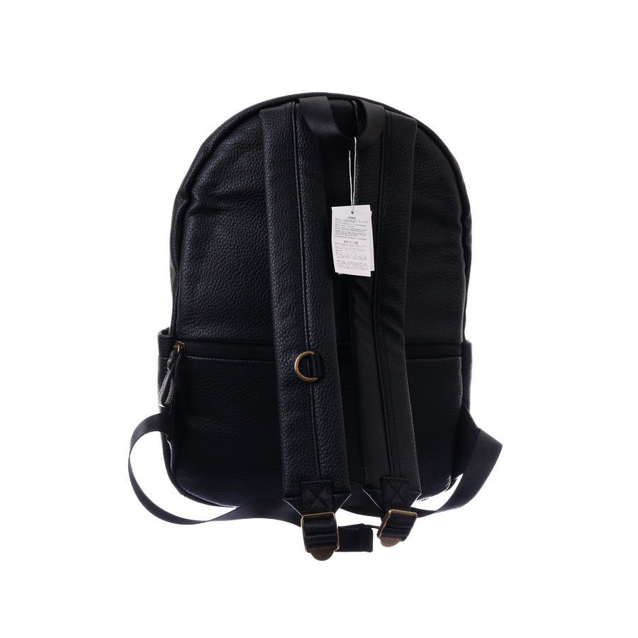 ARCHETYPE Manson Pu Leather Backpack_ Black