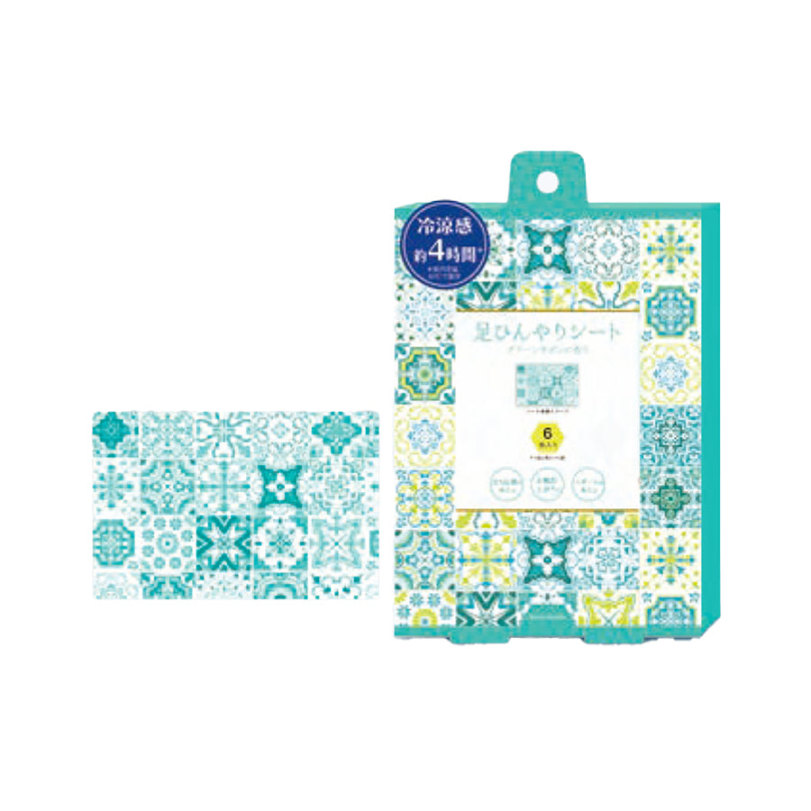 HONYARADOH Cool Feet Sheet - Green Sabon (3 x 2pcs)