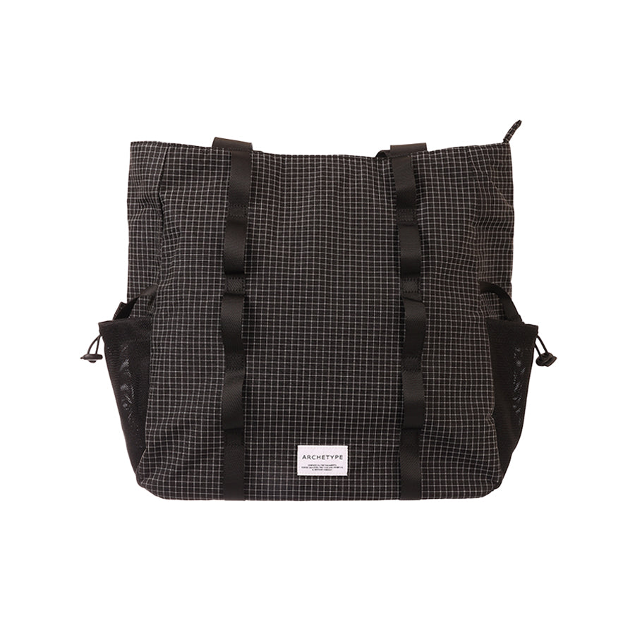 ARCHETYPE River Top Zip Shopper Bag - Black