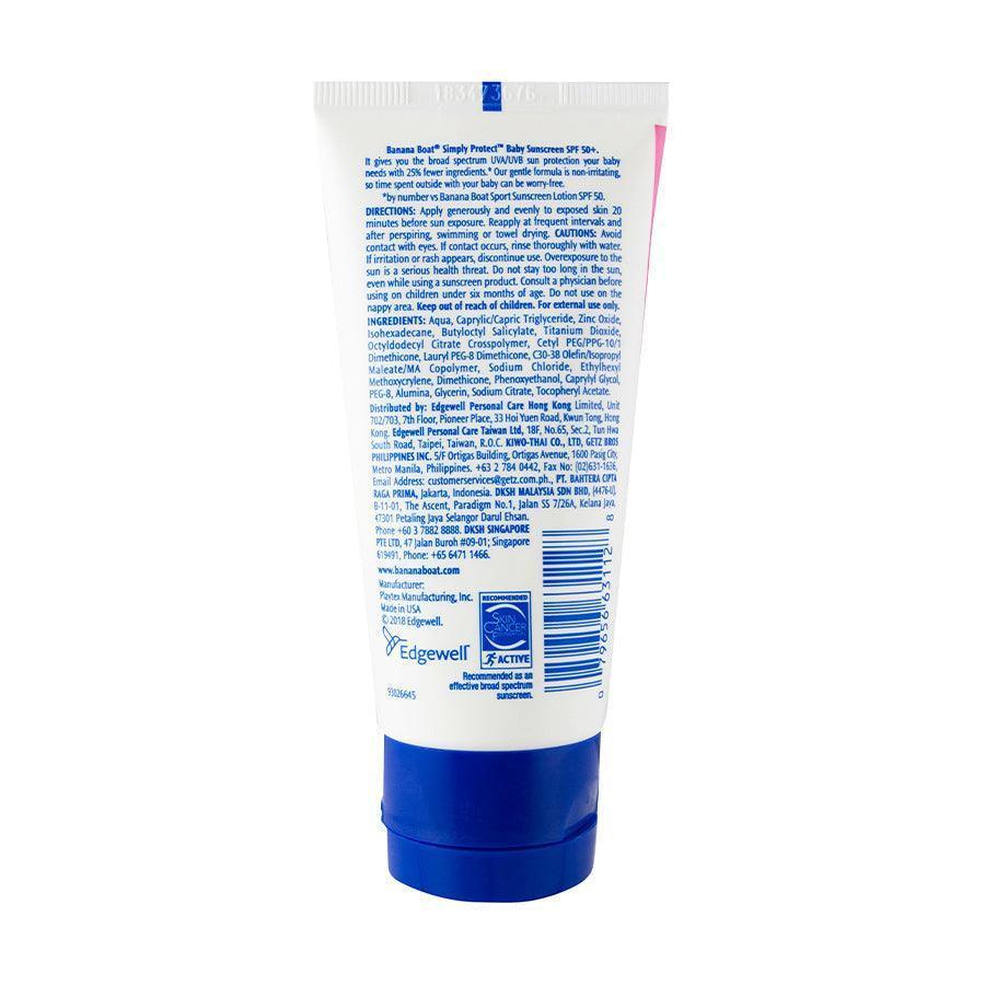 BANANA BOAT Simply Protect Baby Lotion SPF50+ (90mL) - LOG-ON
