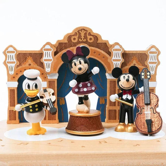 WOODERFUL LIFE Music Go Round Disney Vintage Mickey - LOG-ON
