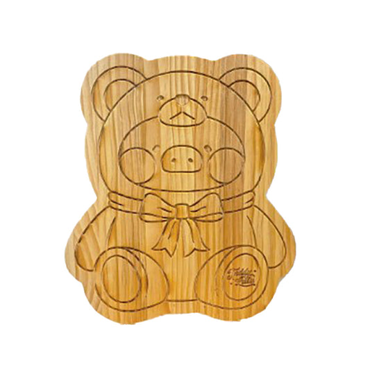 LULU THE PIGGY LuLu the Piggy - Teddy Mini Wooden Display