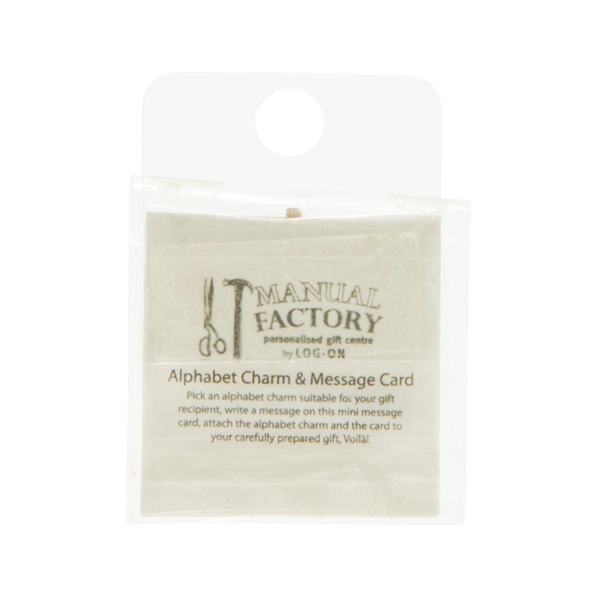 MANUAL FACTORY MF Alphabet Charm R - LOG-ON