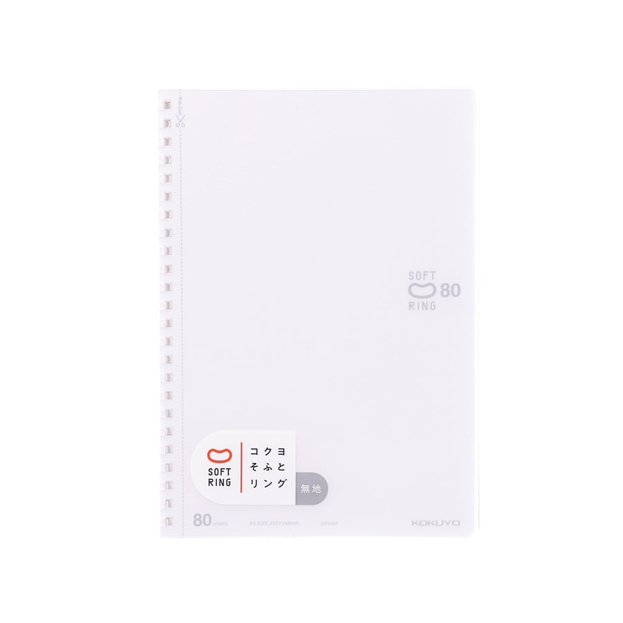 KOKUYO Soft Ring Note A5 80 Pages - White